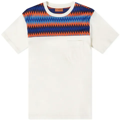 Knitted Yolk Pocket T-Shirt
