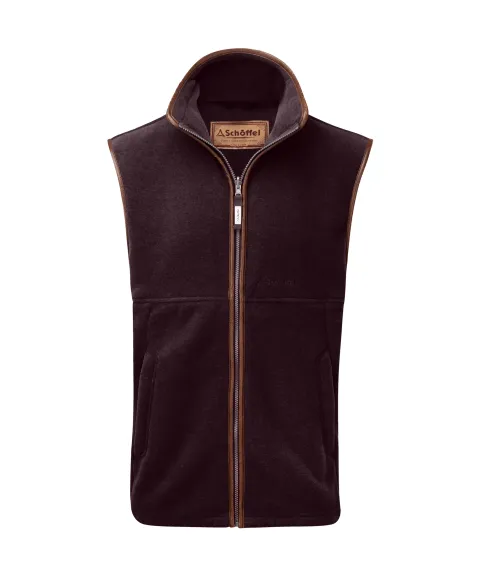 Schöffel Country Oakham Fleece Gilet - Port