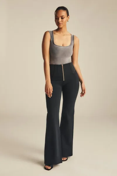 Freddy WRUP Fashion with Elastane Side - High Waist - Super Flare - Black