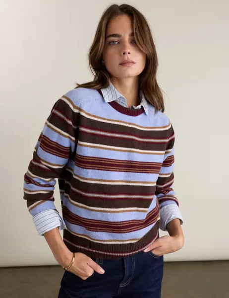 BAUKJEN Wool Rich Striped Jumper