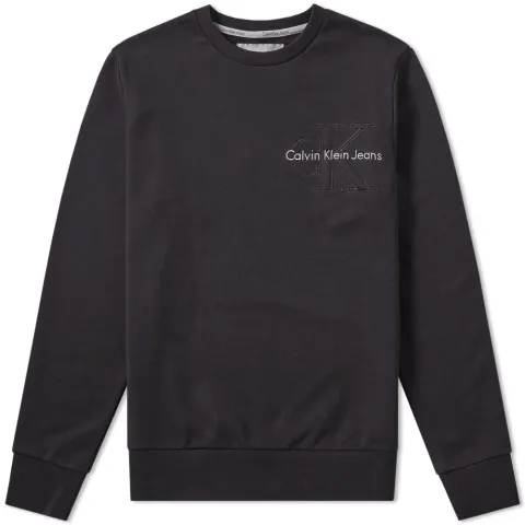 Jeans Embossed Logo Crew Sweat