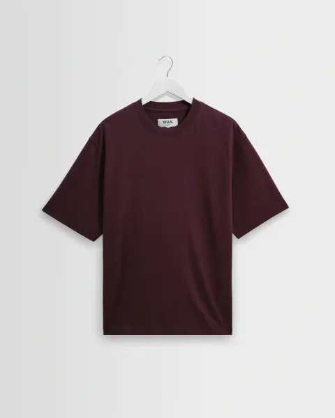 Milton - Dark Purple Emorised Organic Cotton t-Shirt