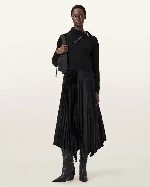 Jax 2-in-1 Roll Neck Maxi Dress