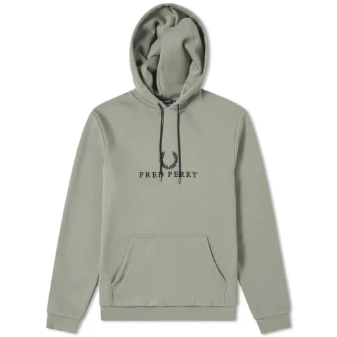 Fred Perry Embroidered Hooded Sweat