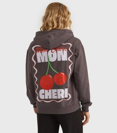 Women's Clothing Dark Grey Mon Cheri Hoodie