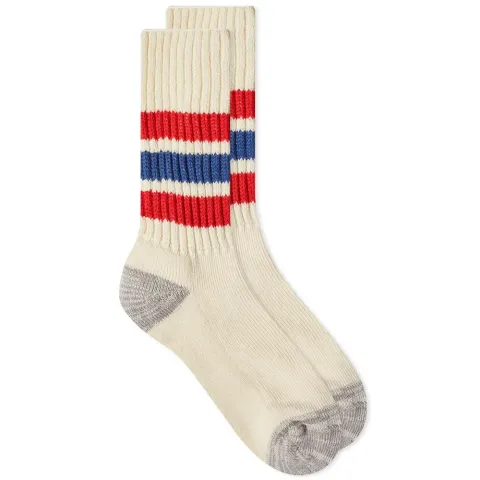 Coarse Ribbed Old School Crew Sock
