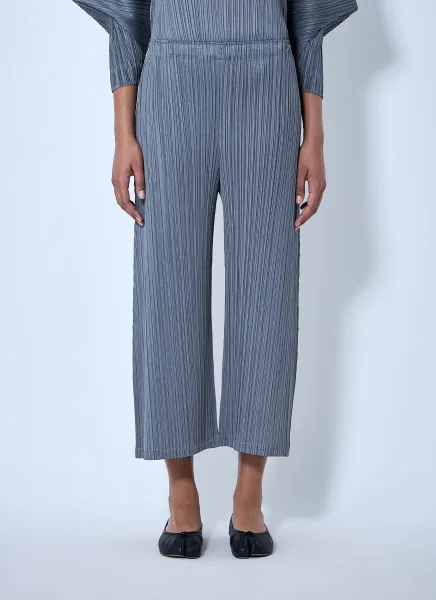 Pleated Wide-Leg Trousers