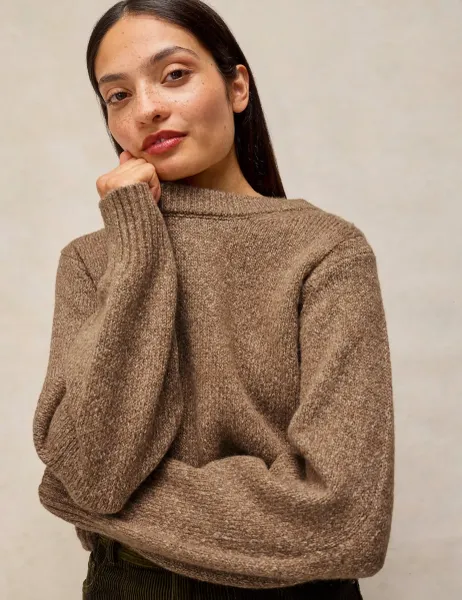 White Stuff Crew Neck Jumper Natural