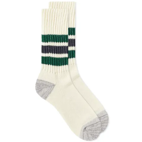 Coarse Ribbed Old School Crew Sock