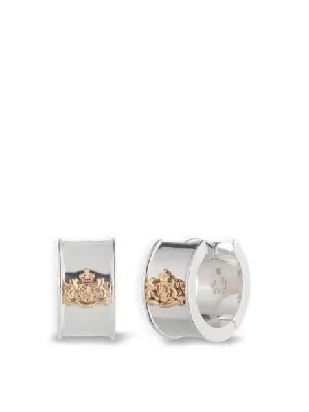 Lauren Ralph Lauren 18mm Logo Hoop Earrings