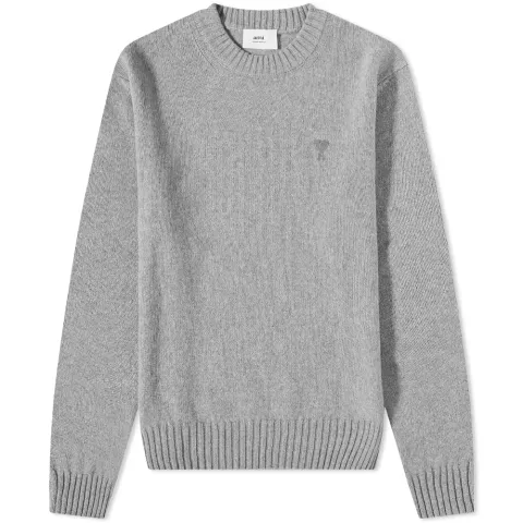 AMI Tonal Small A Heart Crew Knit