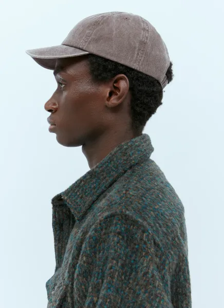 Washed Logo Embroidery Baseball Cap