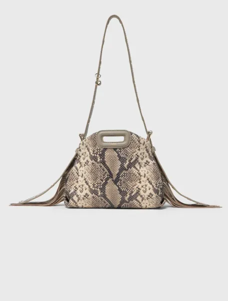 Python-embossed Miss M mini bag