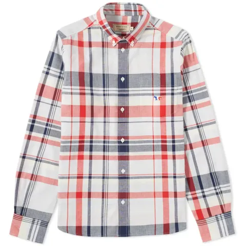 Maison Kitsuné Button Down Classic Check Shirt