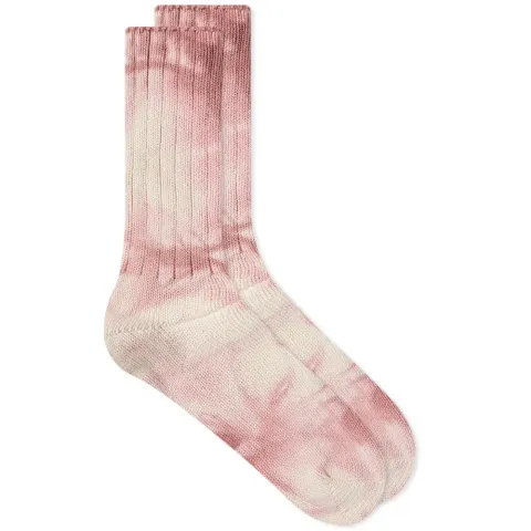 Uneven Dye Crew Sock
