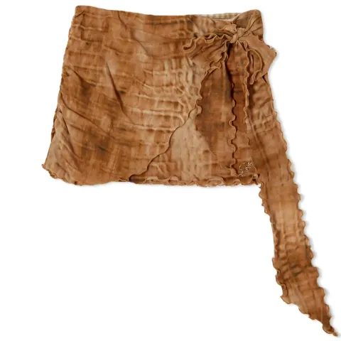 Tulle Wrap Mini Skirt