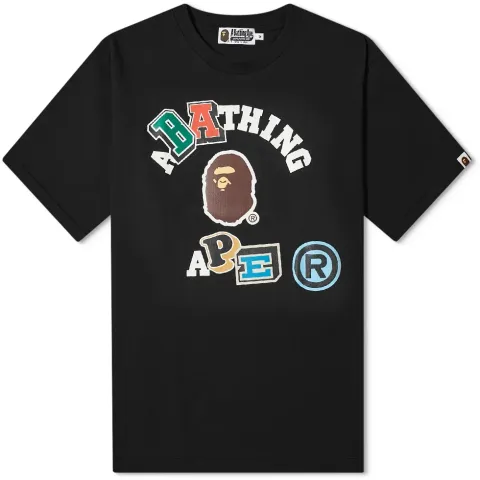 Multi Fonts Relaxed Fit College T-Shirt