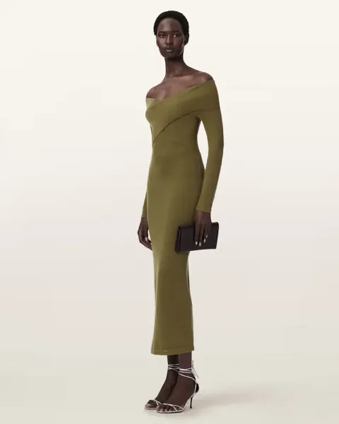 Delta Bodycon Jersey Midi Dress