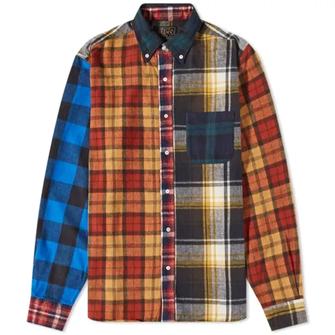 Shaggy Flannel Crazy Mix Check Shirt