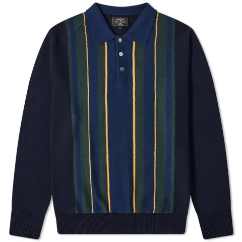 9G Knit Polo Stripe Shirt