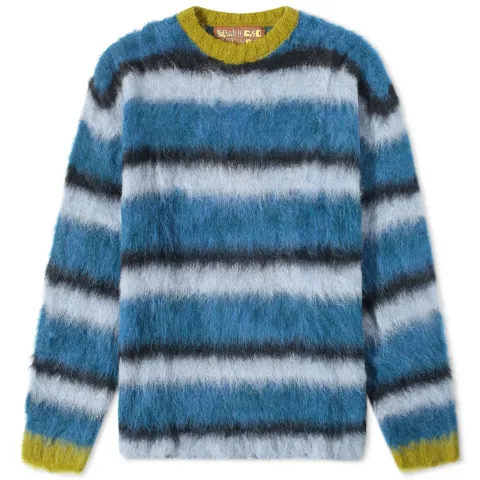 Boxy Stripe Crew Knit