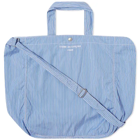 Stripe Garment Washed Tote Bag