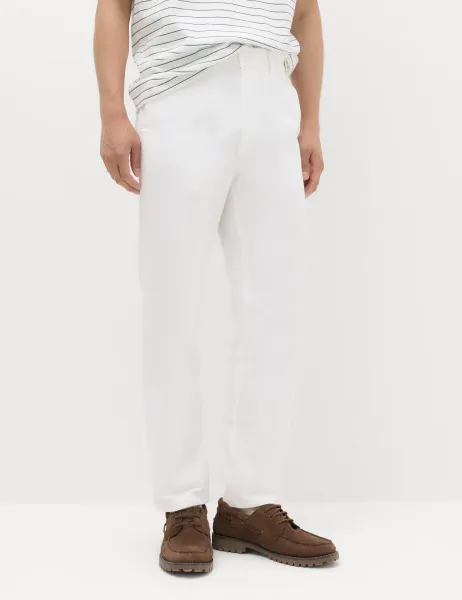 Marks & Spencer Regular Fit Stretch Chinos White