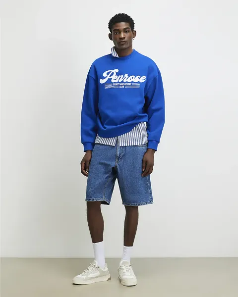 River Island Oversized Fit Penrose Sweatshirt