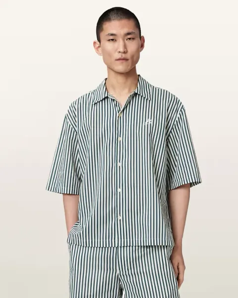 Chopin Boxy Short Sleeve Striped Shirt
