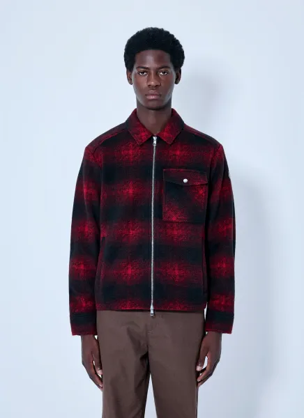 Checked Zip-Front Jacket