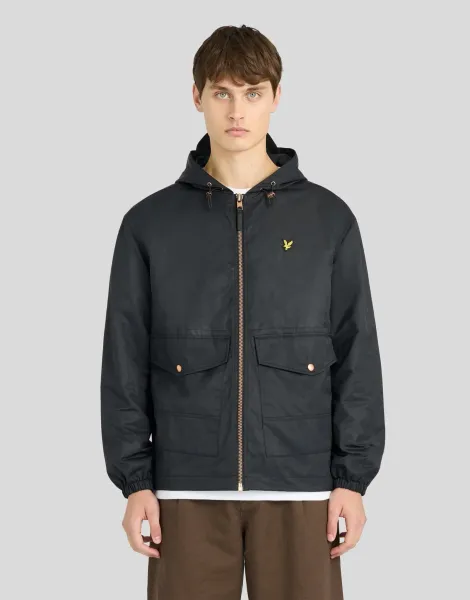 Lyle & Scott Waxed Hooded Utility Jacket
