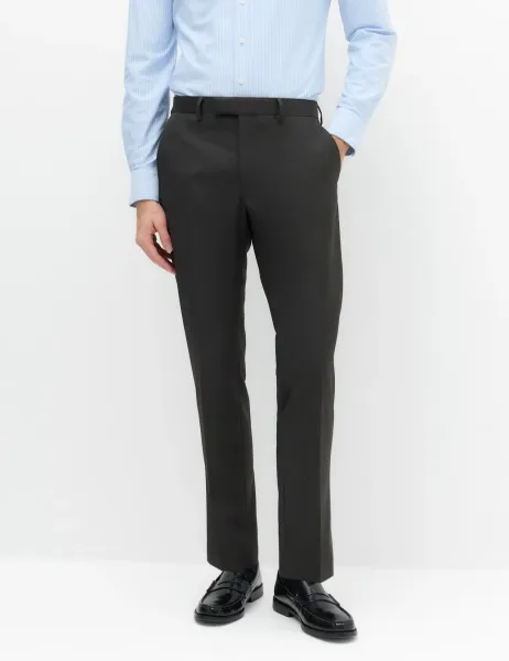 Marks & Spencer Skinny Fit Stretch Ultimate Suit Trousers Charcoal