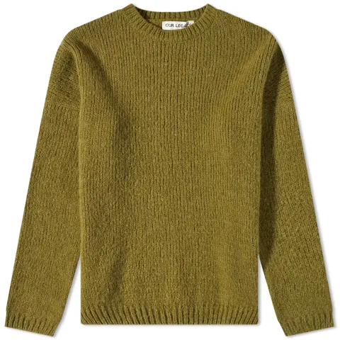 Drop Shoulder Alpaca Crew Knit
