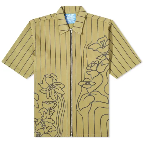 Flowerbed Zip Work Shirt