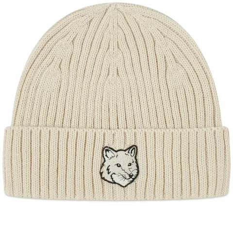 Bold Fox Head Beanie Hat