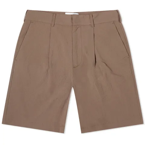 Linton Pleat Seersucker Shorts