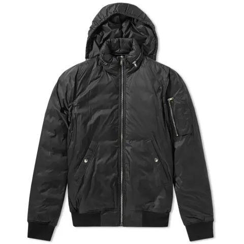 Zip Hood Bomber Jacket