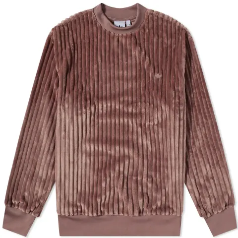 Contempo Pleated Fleece Crew Sweat