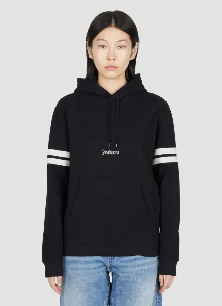 Logo Embroidery Hooded Sweatshirt