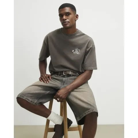 River Island Brown Denim Jorts