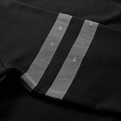 Distressed Grosgrain Crew Sweat