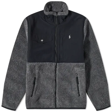 Panelled Zip Through Fleece
