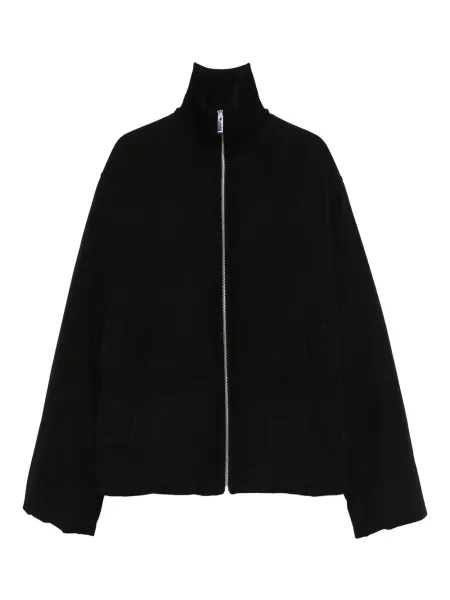 Flannel Puffer Jacket Black