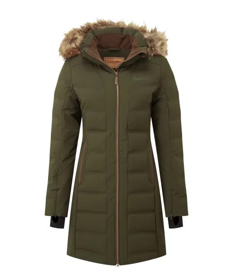 Schöffel Country Hurlingham Waterproof Down Coat - Forest