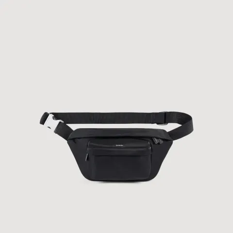 Technical fabric shoulder bag