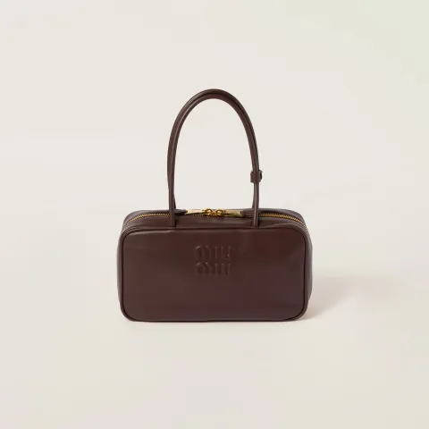 Beau leather top-handle bag