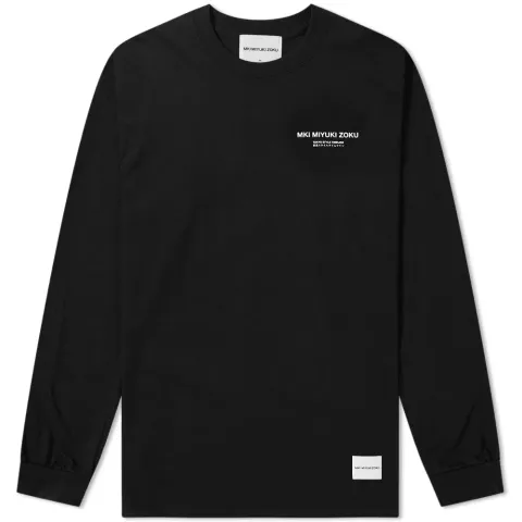 Long Sleeve List Print Tee