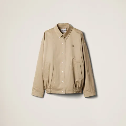 Chino cloth blouson jacket