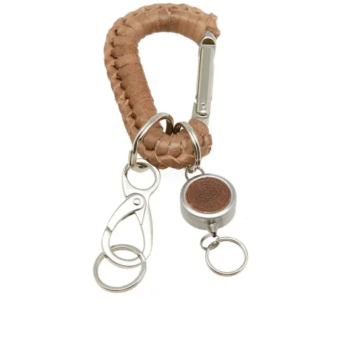 Woven Leather Carabiner