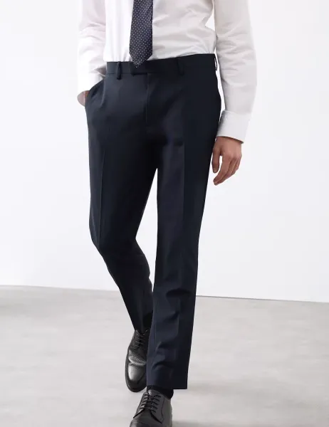 Autograph Slim Fit Performance Stretch Suit Trousers Navy